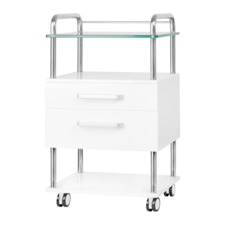 Podological cart-shelf 6052, white