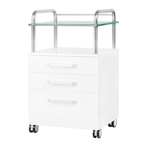 Podological trolley-cabinet 6053, white