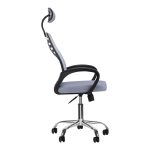 Chair with wheels QS-02 grey