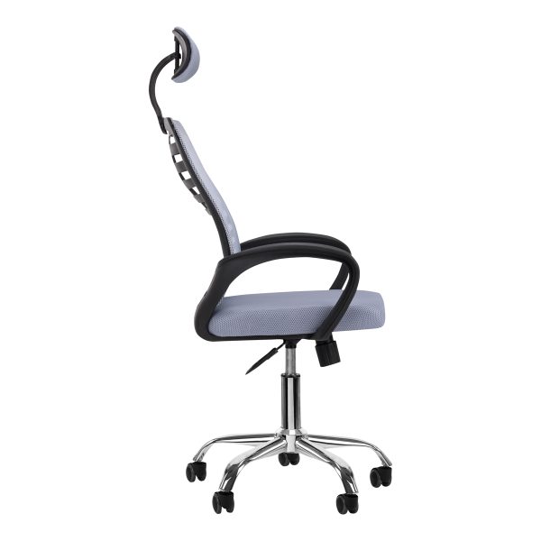 Chair with wheels QS-02 grey