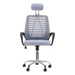 Chair with wheels QS-02 grey