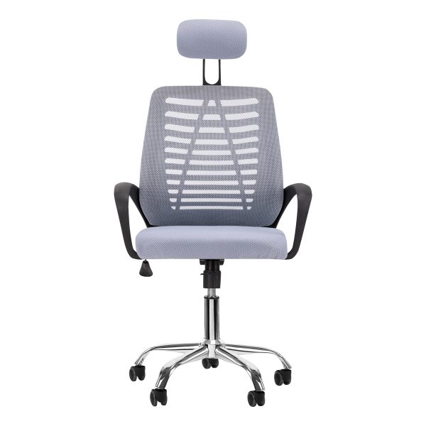 Chair with wheels QS-02 grey