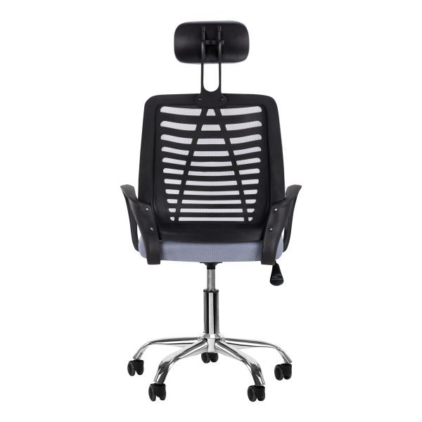Chair with wheels QS-02 grey