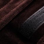 Head and hair band for cosmetology and hairdressing procedures brown velur