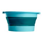 Folding pedicure bath for podological work blue