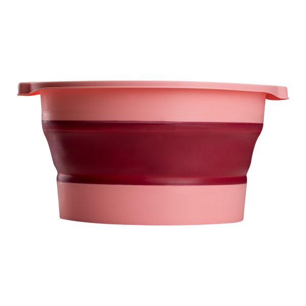 Folding pedicure bath for podological work pink