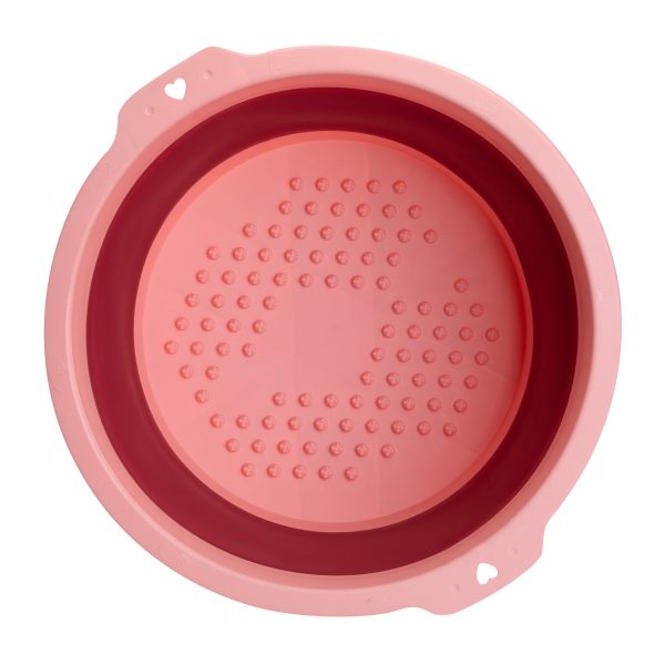 Folding pedicure bath for podological work pink