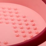 Folding pedicure bath for podological work pink