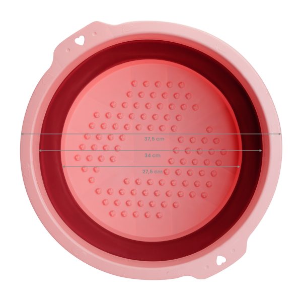 Folding pedicure bath for podological work pink