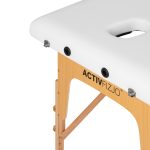 Wooden folding massage table FIZJO LUX 2 white