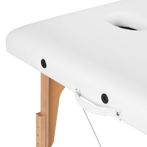 Wooden folding massage table FIZJO LUX 2 white