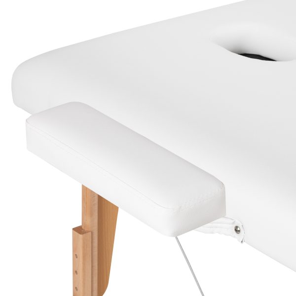 Komfort Activ Fizjo Lux 3 segmentų sulankstomas masažo stalas 190x70 BALTAS