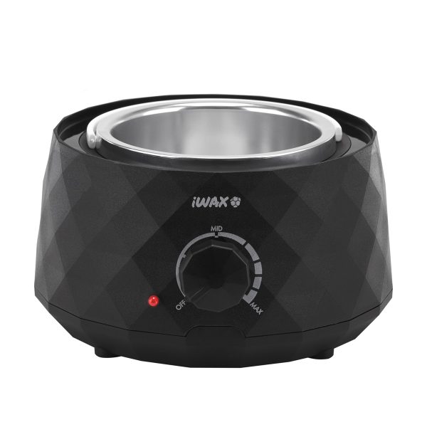 Wax heater for cans and pellets IWAX DIAMOND 400ML 100W, black color