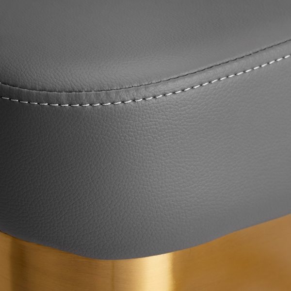 Hairdressing chair GABBIANO GRANDA, gray with gold details