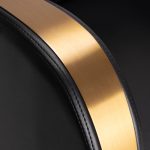 Hairdressing chair GABBIANO MALAGA, black with gold details