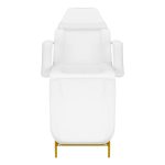Cosmetology bed-chair for beauty procedures 557G, white-gold color