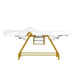 Cosmetology bed-chair for beauty procedures 557G, white-gold color
