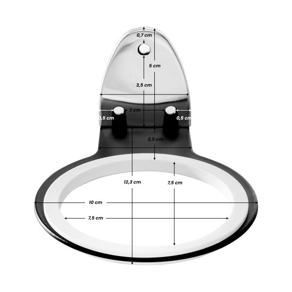 Wall holder for hair dryer Q96 black