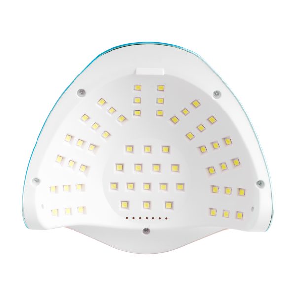 Nail lamp for manicure UV/LED GLOW F2 BP 220W, turquoise color