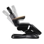 Electric cosmetic chair SILLON Lux 273b+stool 304 black