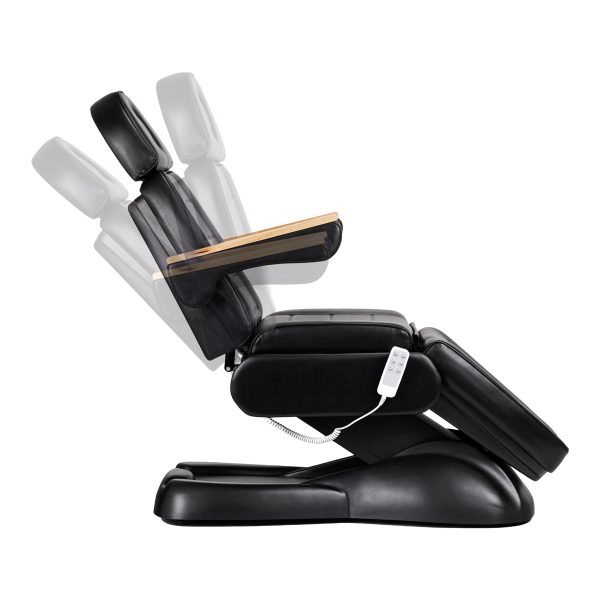 Electric cosmetic chair SILLON Lux 273b+stool 304 black