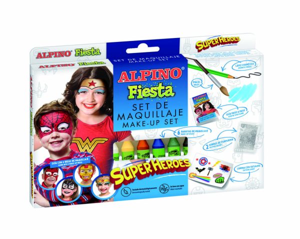 Veido dažai Alpino Fiesta Superheroes