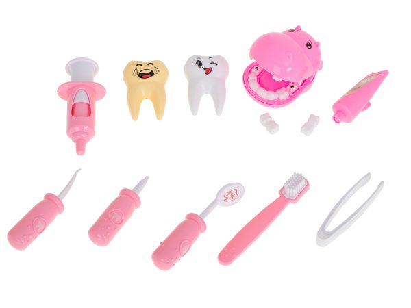Dentist medical kit hippo pink