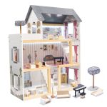 MDF wooden dollhouse furniture 78cm black LED