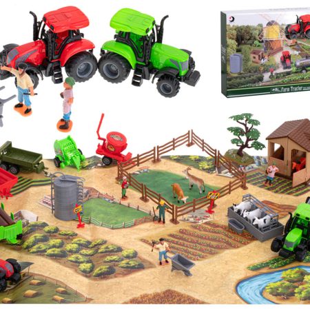 Farmhouse with animals and machinery 49pc.