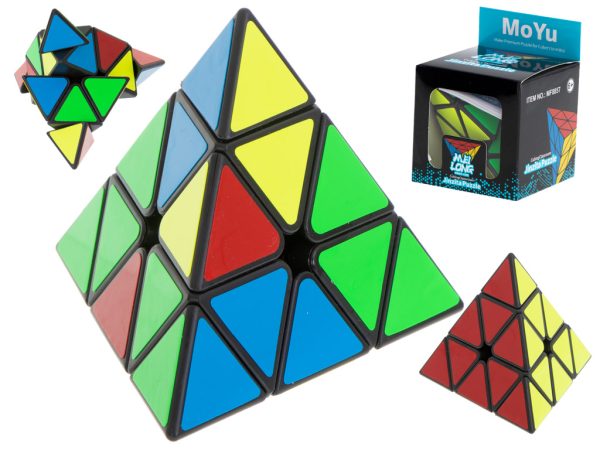 PYRAMINX puzzle cube game Black MoYu