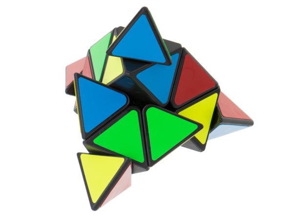 PYRAMINX puzzle cube game Black MoYu