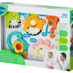 Baby teether rattle dinosaurs set of 5pcs HOLA