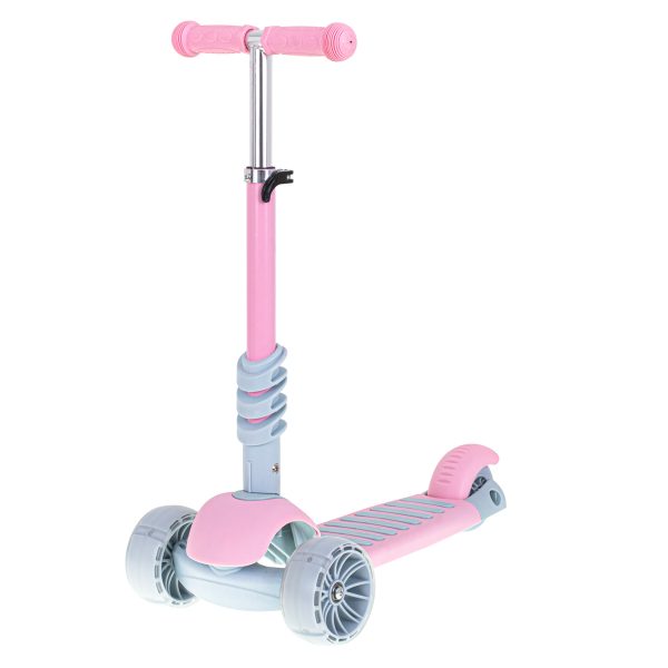 Tricycle scooter with seat 3in1 balance pink led scooter
