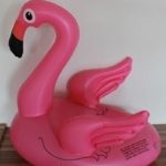 Inflatable children's pontoon wheel flamingo