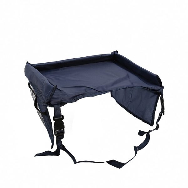 Waterproof table for car seat navy blue