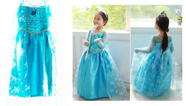 Elsa's Iceberg costume blue dress 120cm