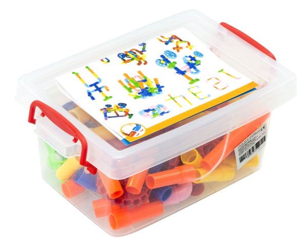 Educational bricks - Water pipes with accessories 84el.