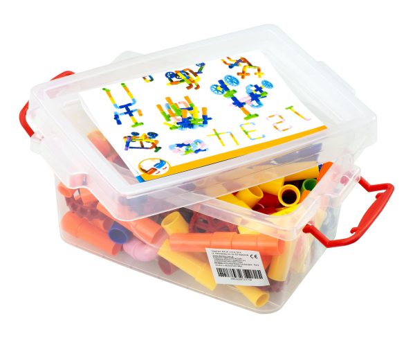 Educational bricks - Water pipes with accessories 84el.