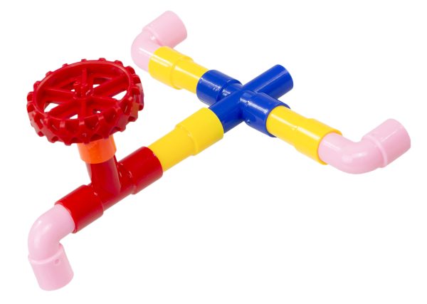 Educational bricks - Water pipes with accessories 84el.