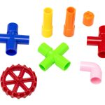 Educational bricks - Water pipes with accessories 84el.