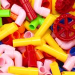 Educational bricks - Water pipes with accessories 84el.