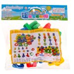 Construction blocks educational montessori screws 30 elements