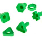 Construction blocks educational montessori screws 30 elements