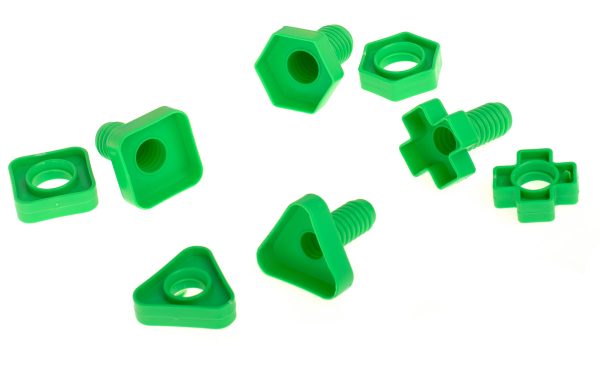 Construction blocks educational montessori screws 30 elements