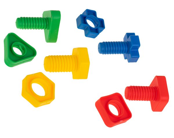 Construction blocks educational montessori screws 30 elements