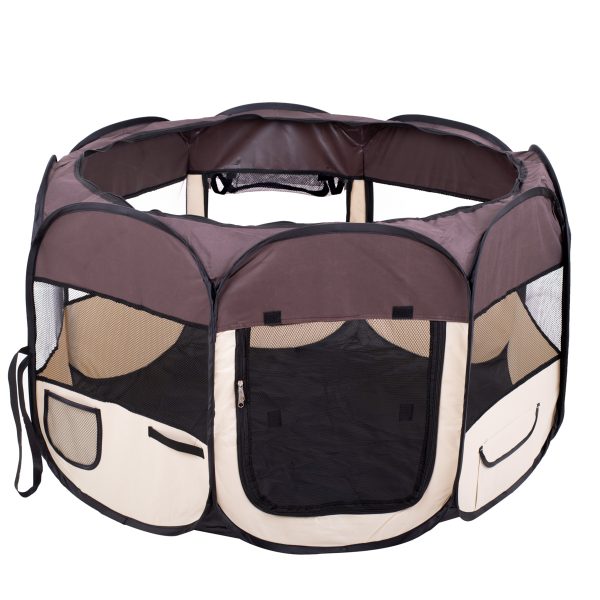 Folding dog enclosure 104cm-65cm