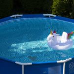 Inflatable wheel for children unicorn with seat 70cm