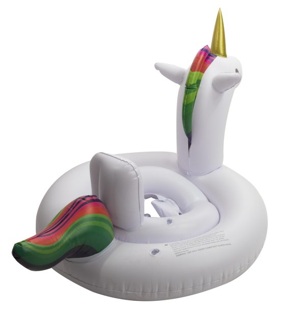 Inflatable wheel for children unicorn with seat 70cm