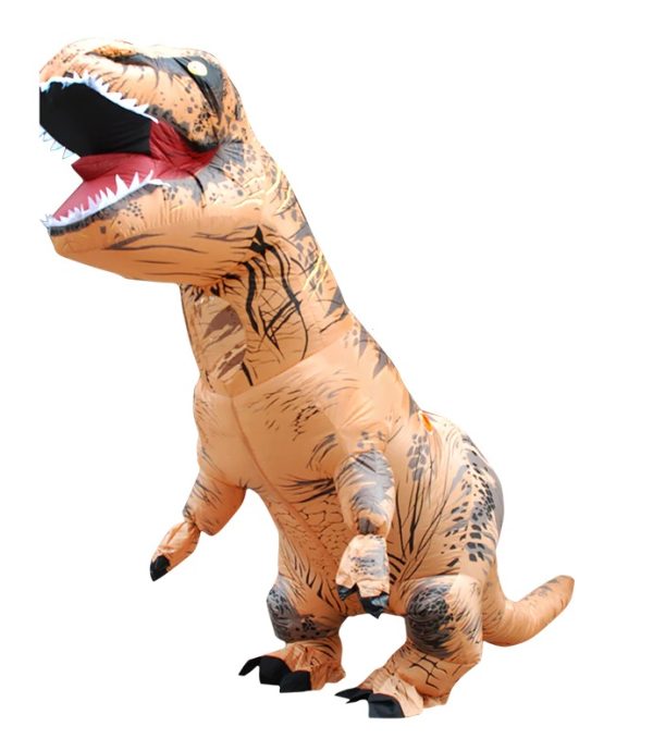 T-REX Giant brown dinosaur inflatable costume 1.5-1.9m