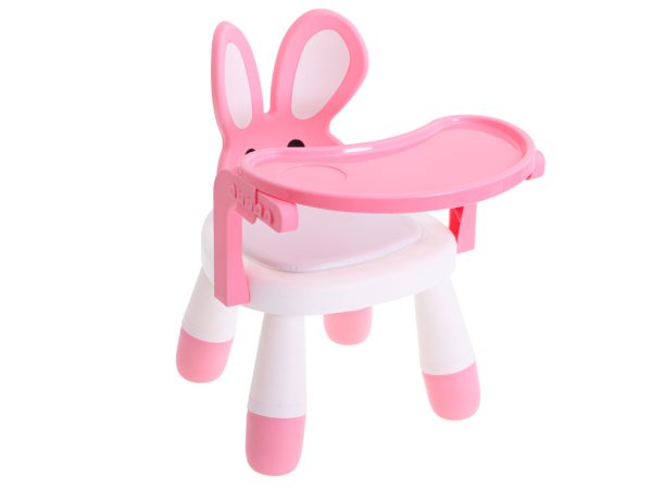 Feeding and play table chair pink